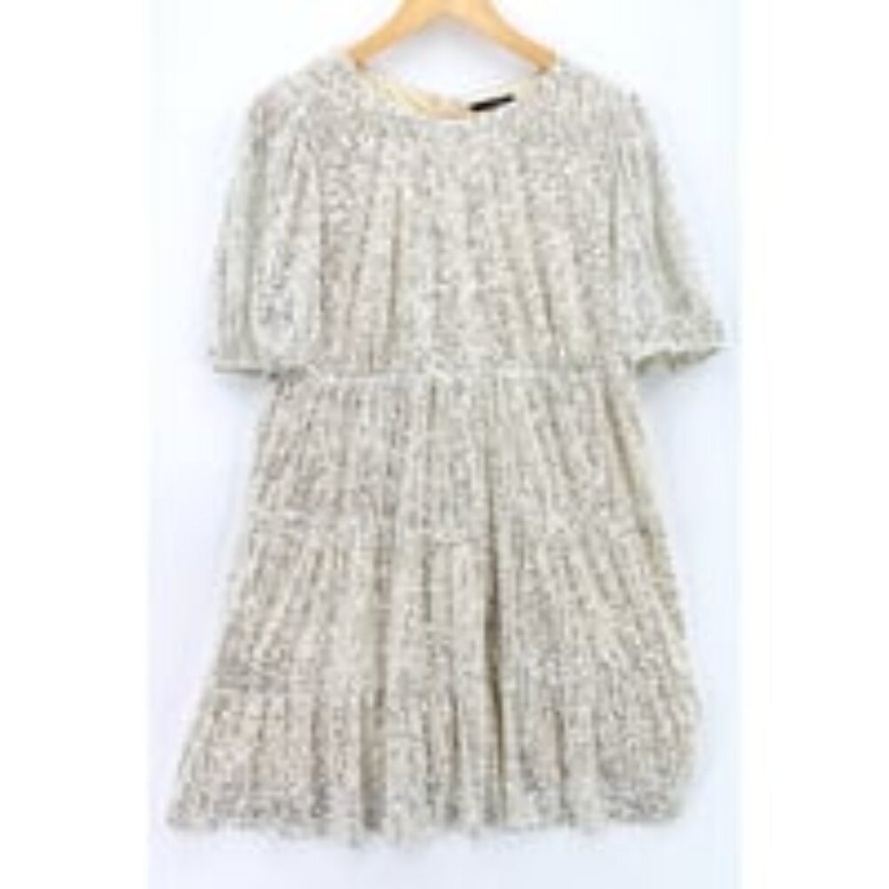 Dress Womens Beige & Silver